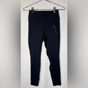 Athleta Black Hybrid Fleece Leggings